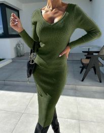 Rochie - cod 16100 - verde unt