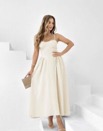 Rochie - cod 64066 - șampanie