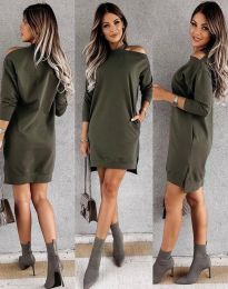 Rochie - cod 65199 - 3 - verde unt
