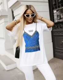 Tricou - cod 19830 - alb