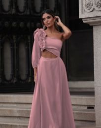 Rochie - cod 99976 - roz pudra
