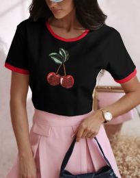 Tricou - cod 25218-3 - negru