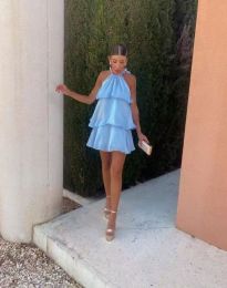 Rochie - cod 67365 - cer albastru