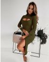 Rochie - cod 33107 - verde unt