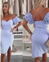 Rochie - cod 63176 - cer albastru