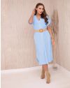 Rochie - cod 55830 - albastru deschis