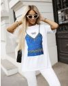 Tricou - cod 19830 - alb