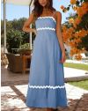 Rochie - cod 28033 - albastru deschis