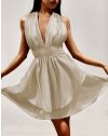 Rochie - cod 26586 - bej