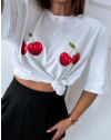 Tricou - cod 56866 - alb