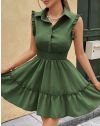 Rochie - cod 77686 - verde inchis