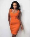 Rochie - cod 21587 - portocaliu