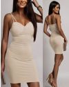 Rochie - cod 63286 - bej