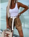 Pantaloni scurți - cod 23350 - maro