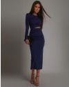 Rochie - cod 61226 - albastru închis