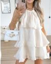 Rochie - cod 67365 - alb