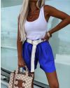 Pantaloni scurți - cod 23350 - cer albastru