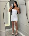 Rochie - cod 25256 - alb